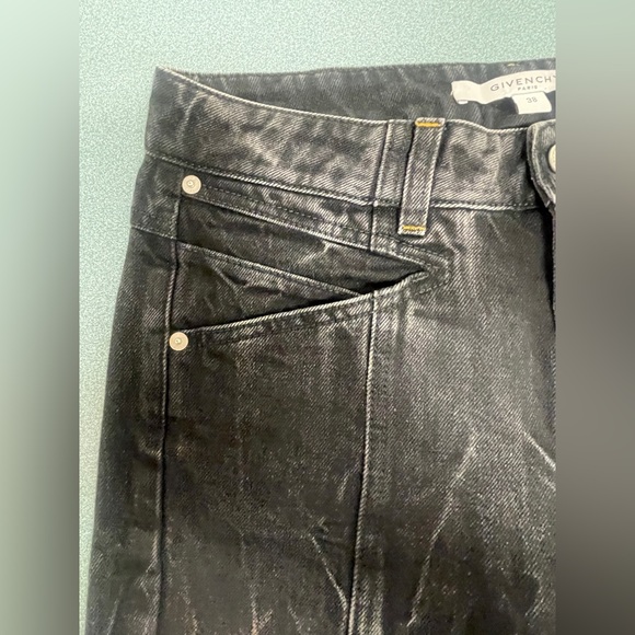 Givenchy Paris Marble Denim Slim Fit Cropped Jeans Women’s 38 US6 - Picture 11 of 15